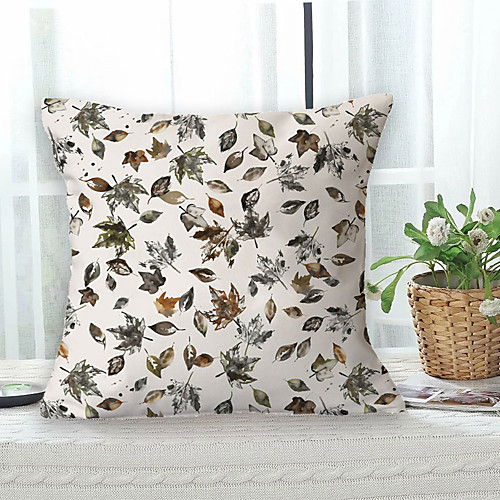 

Leaves Double Side Cushion Cover 1PC Soft Decorative Square Throw Pillow Cover Cushion Case Pillowcase for Bedroom Livingroom Superior Quality Machine Washable Outdoor Cushion for Sofa Couch Bed Chair