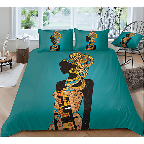 

Duvet Cover Sets 3 Piece Rayon / Polyester 3D Rainbow Reactive Print Bohemian Style