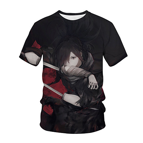 

Inspired by Dororo Cosplay Anime Cartoon 100% Polyester 3D Harajuku Graphic Kawaii T-shirt For Women's / Men's