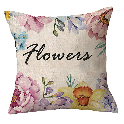

Floral Double Side Cushion Cover 1PC Soft Decorative Square Throw Pillow Cover Cushion Case Pillowcase for Bedroom Livingroom Superior Quality Machine Washable Outdoor Cushion for Sofa Couch Bed Chair