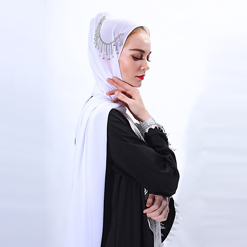 

Arabian Adults Women's Cosplay Hijab / Khimar For Party Halloween Polyester Solid Color Halloween Carnival Masquerade Dress