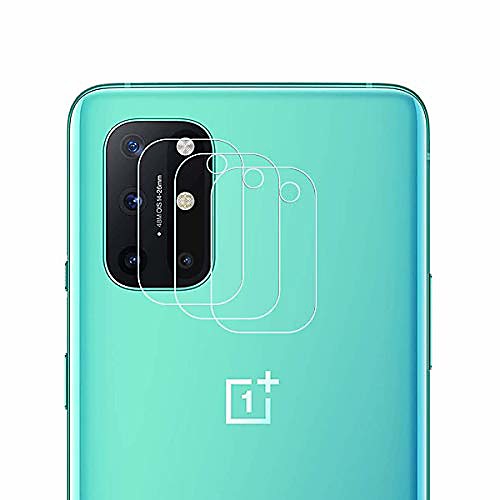 

geemee camera bulletproof glass protective film for oneplus 8t, 9h film hardness tempered protective glass high sensitivity bulletproof glass screen protector - 3 pack