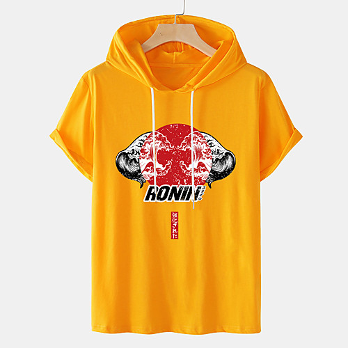 

Men's Unisex Tee T shirt Hot Stamping Graphic Prints Spray Plus Size Short Sleeve Casual Tops Cotton Basic Designer Big and Tall White Black Orange