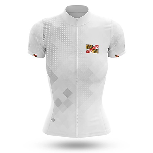 

21Grams Women's Short Sleeve Cycling Jersey Summer Spandex White Bike Top Mountain Bike MTB Road Bike Cycling Quick Dry Moisture Wicking Sports Clothing Apparel / Stretchy / Athleisure