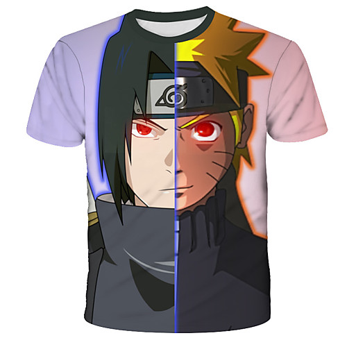 

Inspired by Naruto Uchiha Sasuke Anime Cartoon 100% Polyester 3D Harajuku Graphic Kawaii T-shirt For Women's / Men's