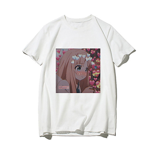 

Inspired by Darling in the Franxx Zero Two Anime Cartoon Polyester / Cotton Blend Print Harajuku Graphic Kawaii T-shirt For Women's / Men's