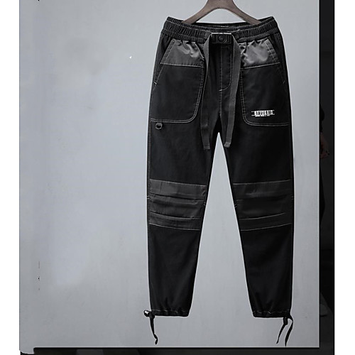 

Men's Cargo Pants Pants Letter Army Green Black