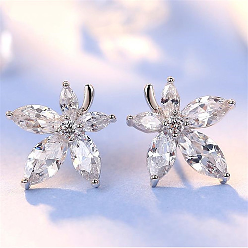 

Women's Stud Earrings Earrings Classic Fashion Romantic Punk Trendy Cute Sweet Earrings Jewelry Silver For Street Gift Date Birthday Festival 1 Pair