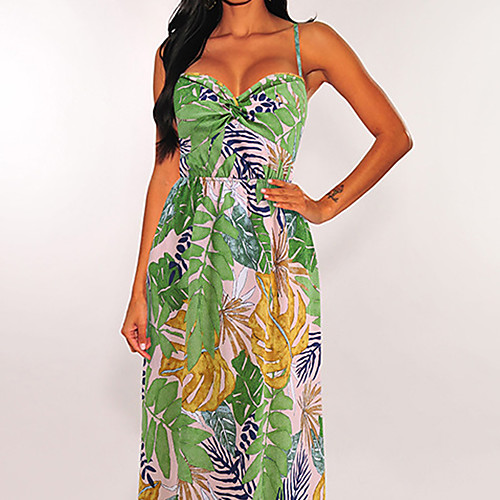 

Women's Strap Dress Maxi long Dress Blushing Pink Royal Blue Sleeveless Floral Summer V Neck Casual Sexy Holiday 2021 S M L XL