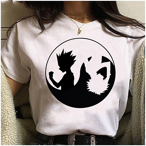 

Inspired by Hunter X Hunter Cosplay Anime Cartoon Polyester / Cotton Blend Print Harajuku Graphic Kawaii T-shirt For Women's / Men's