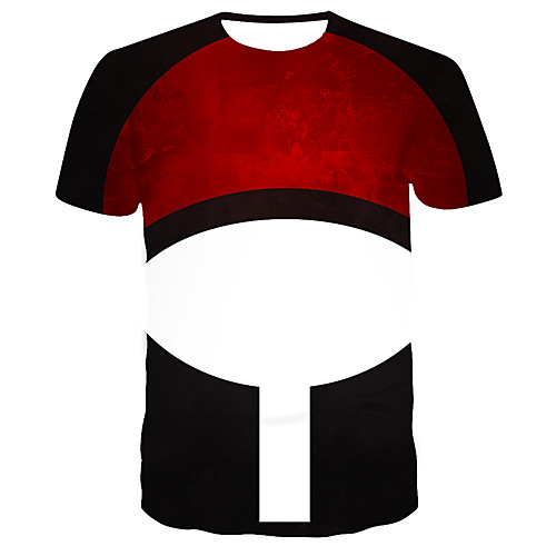 

Inspired by Naruto Uchiha Sasuke Anime Cartoon 100% Polyester 3D 3D Harajuku Graphic T-shirt For Women's / Men's
