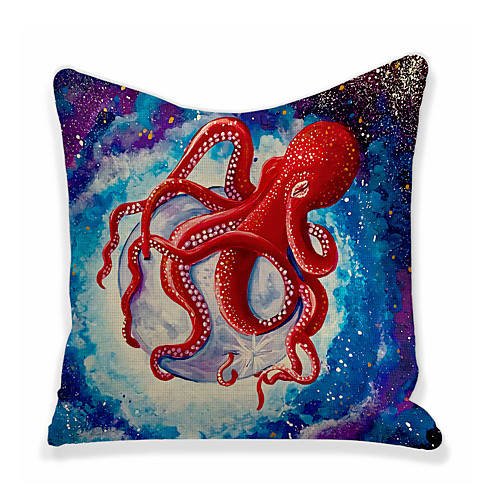 

Octopus Double Side Cushion Cover 1PC Soft Decorative Square Throw Pillow Cover Cushion Case Pillowcase for Bedroom Livingroom Superior Quality Machine Washable Outdoor Cushion for Sofa Couch Bed Chair