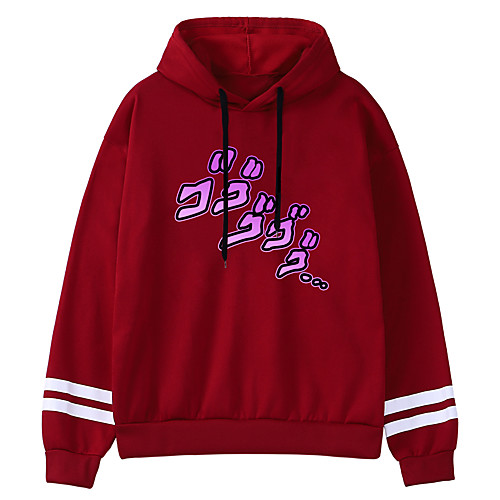 

Inspired by JoJo's Bizarre Adventure Cosplay Anime Cartoon Polyster Print Harajuku Graphic Kawaii Hoodie For Women's / Men's