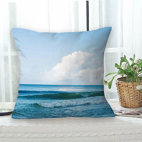 

Ocean Double Side Cushion Cover 1PC Soft Decorative Square Throw Pillow Cover Cushion Case Pillowcase for Bedroom Livingroom Superior Quality Machine Washable Outdoor Cushion for Sofa Couch Bed Chair Beach Theme
