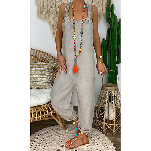

Women's Casual 2021 Blue Yellow Black Jumpsuit Solid Color