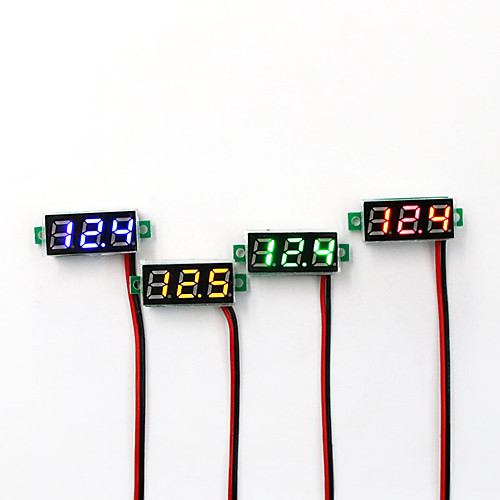 

3pcs Mini Digital Voltmeter Voltage Meter 0.28 Inch 2.4V-30 LED Display Electronic Accessories Digital Voltmeter