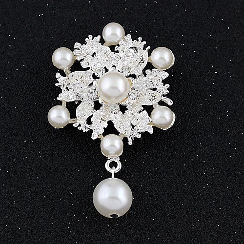 

fashion pearl flower corsage brooch alloy brooch
