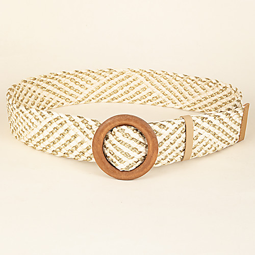 

Women's Waist Belt Valentine's Day Dirndl Light Brown Belt Color Block