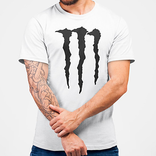 

Men's Unisex Tee T shirt Hot Stamping Graphic Prints Plus Size Print Short Sleeve Casual Tops Cotton Basic Designer Big and Tall White
