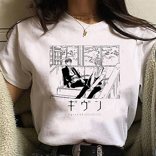 

Inspired by Cosplay Cosplay Anime Cartoon Polyester / Cotton Blend Print Harajuku Graphic Kawaii T shirt For Women's / Men's