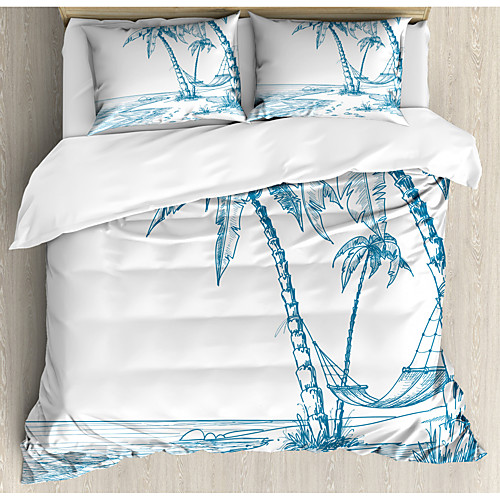

3-Piece Duvet Cover Set Hotel Bedding Sets Comforter Cover with Soft Lightweight Microfiber Include 1 Duvet Cover 2 Pillowcases for Double/Queen/King(1 Pillowcase for Twin/Single)