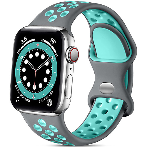 

Smart Watch Band for Apple iWatch 1 pcs Sport Band Modern Buckle Silicone Replacement Wrist Strap for Apple Watch Series SE / 6/5/4/3/2/1
