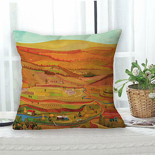 

Pastoral Double Side Cushion Cover 1PC Soft Decorative Square Throw Pillow Cover Cushion Case Pillowcase for Bedroom Livingroom Superior Quality Machine Washable Outdoor Cushion for Sofa Couch Bed Chair