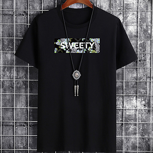 

Men's Unisex Tee T shirt Hot Stamping Graphic Prints Letter Plus Size Zero two Print Short Sleeve Casual Tops Cotton Basic Designer Big and Tall White Black Gray