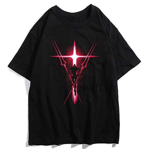 

Inspired by EVA Cosplay Anime Cartoon Polyester / Cotton Blend Print Harajuku Graphic Kawaii T-shirt For Women's / Men's
