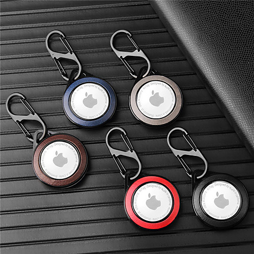 

PU Leather Case For Airtag Tracker Snake Crocodile Pattern Protective Sleeve Anti-lost Locator Keychain Durable Skin Cover For AirTags