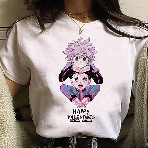 

Inspired by Hunter X Hunter Cosplay Anime Cartoon Polyester / Cotton Blend Print Harajuku Graphic Kawaii T-shirt For Women's / Men's