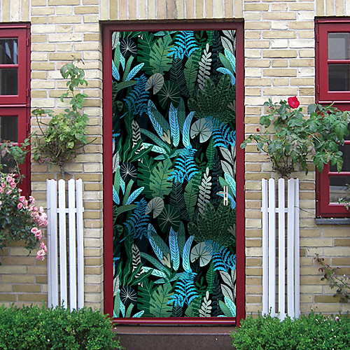 

2pcs Self-adhesive Creative Door Stickers Nordic Style Living Room Diy Decorative Home Waterproof Wall Stickers