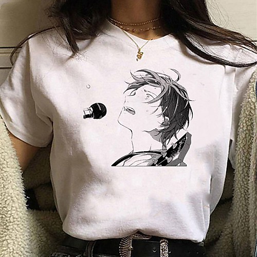 

Inspired by Cosplay Cosplay Anime Cartoon Polyester / Cotton Blend Print Harajuku Graphic Kawaii T-shirt For Women's / Men's