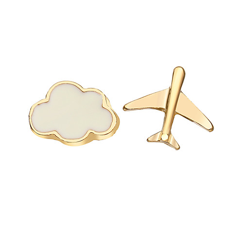 

Mismatch Earrings Classic Stylish Simple European Trendy Cute Earrings Jewelry Gold For Party Evening Street Date Vacation Festival 1 Pair