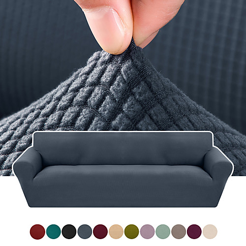 

Sofa Cover Solid Colored Yarn Dyed Polyester Slipcovers