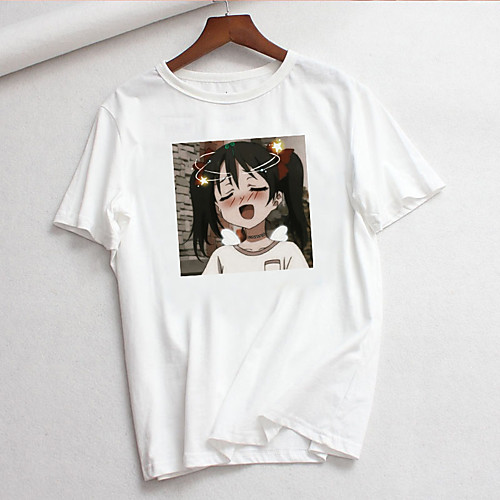 

Inspired by Cosplay Cosplay Anime Cartoon Polyester / Cotton Blend Print Harajuku Graphic Kawaii T shirt For Women's / Men's