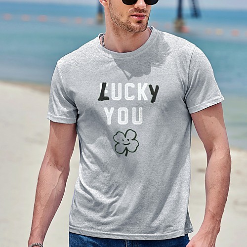 

Men's Tee T shirt Hot Stamping Graphic Prints Letter Plus Size Print Short Sleeve Casual Tops Cotton Basic Designer Big and Tall White Black Gray