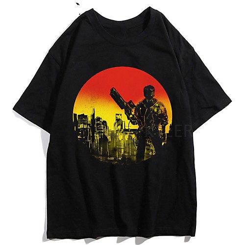 

Inspired by Cowboy Bebop Cosplay Anime Cartoon Polyester / Cotton Blend Print Harajuku Graphic Kawaii T-shirt For Women's / Men's