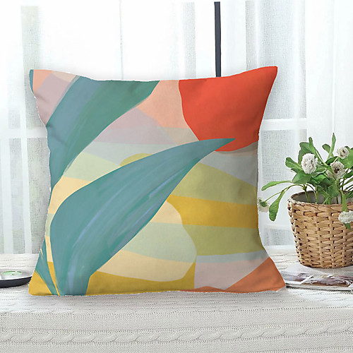 

Floral Double Side Cushion Cover 1PC Soft Decorative Square Throw Pillow Cover Cushion Case Pillowcase for Bedroom Livingroom Superior Quality Machine Washable Outdoor Cushion for Sofa Couch Bed Chair Garden Theme