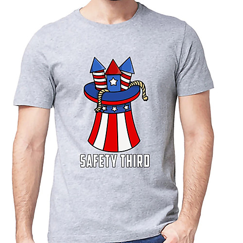 

Men's Unisex Tee T shirt Hot Stamping Cartoon Graphic Prints Letter Plus Size Print Short Sleeve Casual Tops Cotton Basic Designer Big and Tall Black Light gray