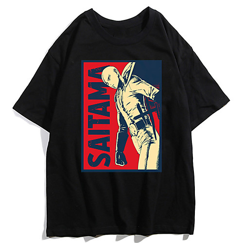 

Inspired by ONE PUNCH-MAN Cosplay Anime Cartoon Polyester / Cotton Blend Print Harajuku Graphic Kawaii T shirt For Women's / Men's