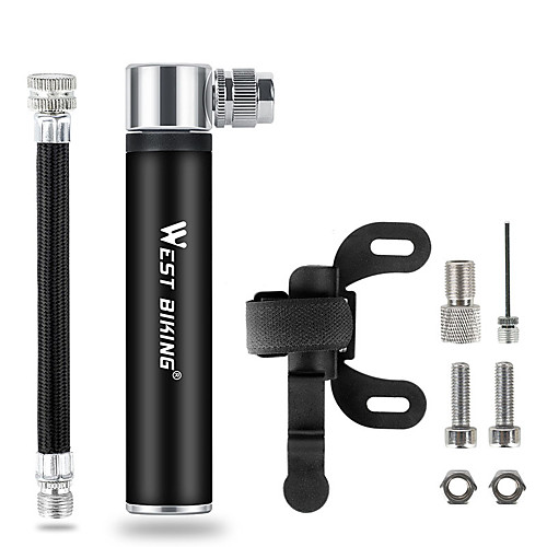 

Mini Bike Pump Mini Bike Pump With Gauge Inflated For Road Bike Mountain Bike MTB Folding Bike Recreational Cycling Cycling Bicycle Aluminum Alloy Red Burgundy Black