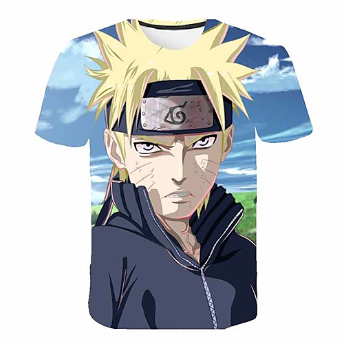 

Inspired by Naruto Uchiha Sasuke Anime Cartoon 100% Polyester 3D Harajuku Graphic Kawaii T-shirt For Women's / Men's