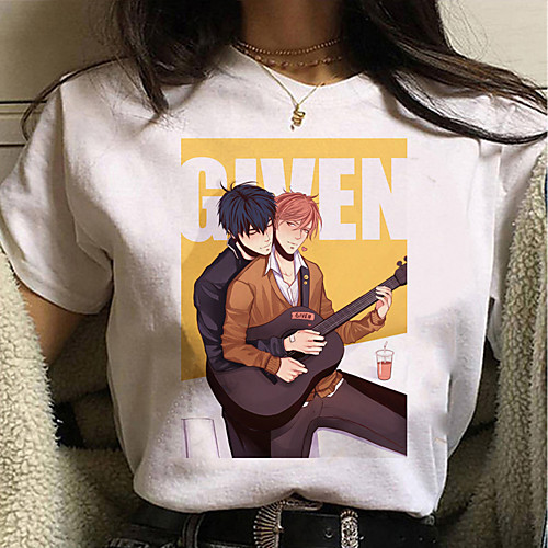 

Inspired by given Cosplay Anime Cartoon Polyester / Cotton Blend Print Harajuku Graphic Kawaii T shirt For Women's / Men's