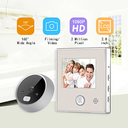 

ESCAM C17 Intelligent Visual Peephole Electronic Peephole Doorbell with Internal Memory Night Vision