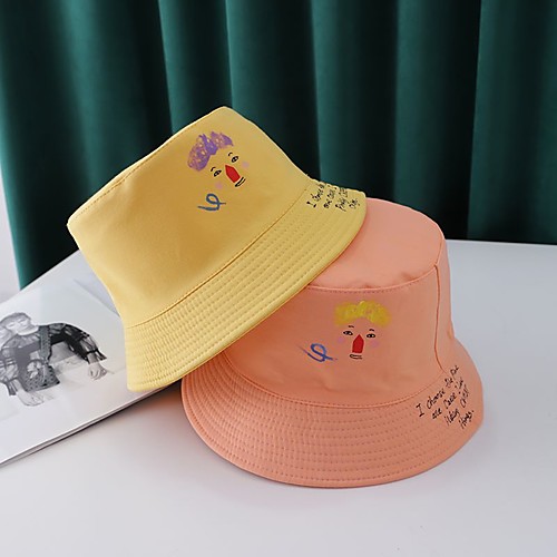 

Women's Bucket Hat Sports & Outdoor Dailywear Print Print White Hat / Basic / Fall / Summer