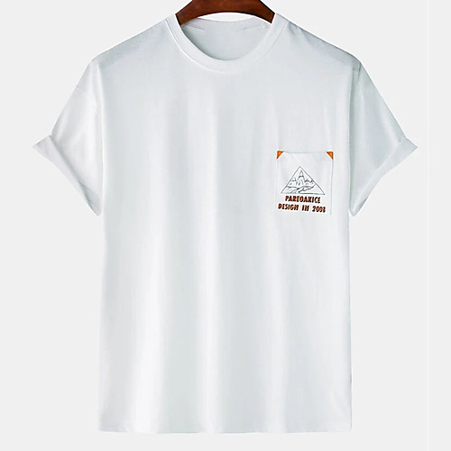 

Men's Unisex Tee T shirt Hot Stamping Graphic Prints Letter Plus Size Print Short Sleeve Casual Tops Cotton Basic Designer Big and Tall White Black