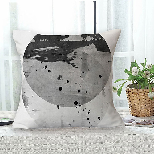 

Chinese Ink Double Side Cushion Cover 1PC Soft Decorative Square Throw Pillow Cover Cushion Case Pillowcase for Bedroom Livingroom Superior Quality Machine Washable Outdoor Cushion for Sofa Couch Bed Chair