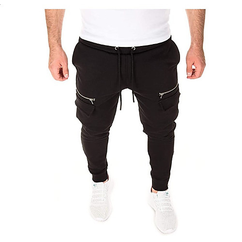 

Men's Cargo Chino Outdoor Casual Chinos Pants Solid Colored Full Length Pocket Army Green Black Light gray Dark Gray