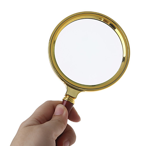 

Portable Handheld 10X Magnifier 60mm Handle Retro Magnifier Glass Eye